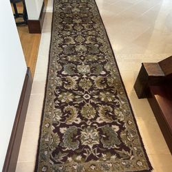 Paisley Floral 2.5’x 12’ Wool Runner