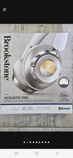 Brookstone Wireless Metered Headphones