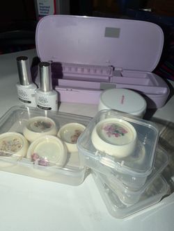 MelodySusie Acrylic Nail Drill Storage Box +Acrylic Powder+More Bundle (Kendall Fl)