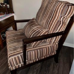 Wood Armchair, Wide , Accent