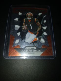 Ja'Marr Chase Panini Prizm Bengals Football Card