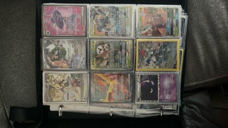 Pokémon binder with cards