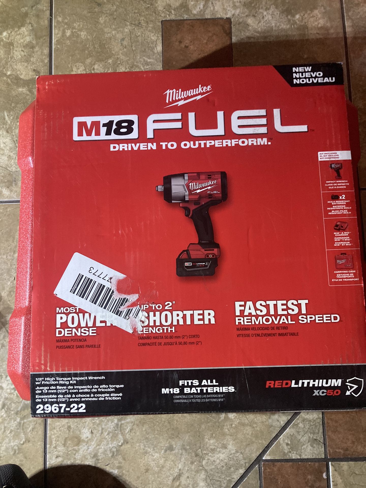 Milwaukee M18 FUEL High Torque Impact Wrench w/ Friction Ring Kit 2967-22