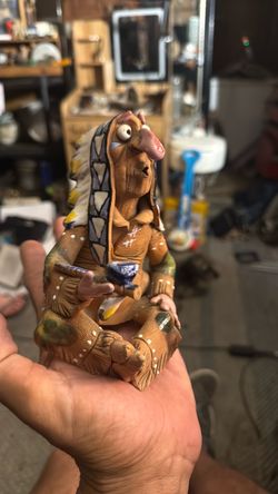Clay like Indian figure really cool
