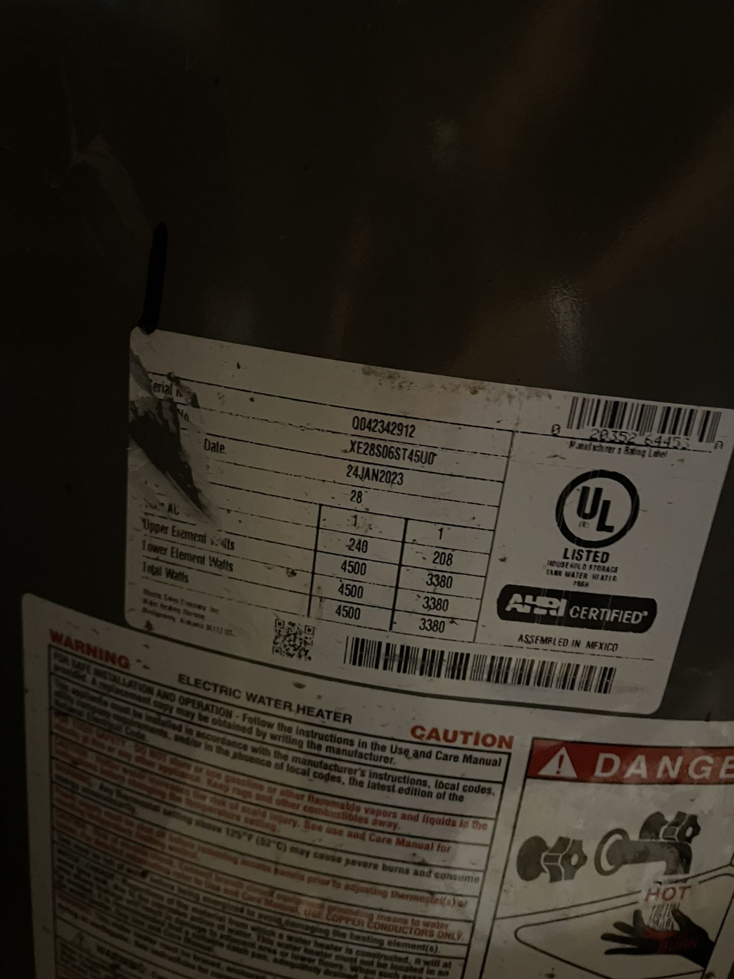 28 Gallon Water Heater Building materials & Supplies