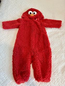 Pottery Barn Kids Elmo Costume – Size 12-24 Months – Soft Sherpa Onesie