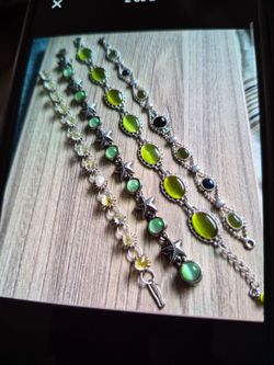 Pulseras stainlend diferentes modelos y piedras joyería antigua cada una