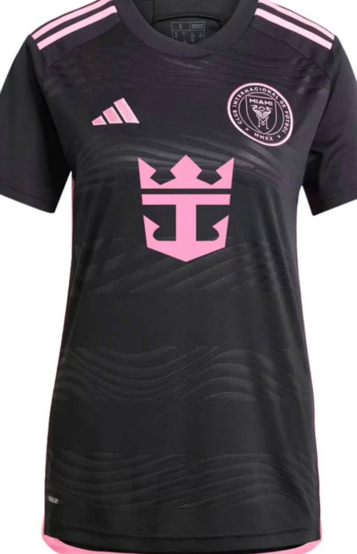 ADIDAS WOMEN'S INTER MIAMI 2023/24 AWAY JERSEY BLACK/PINK medium MESSI