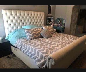 Comforter Teal And Grey Chevron