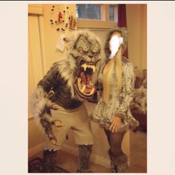 Halloween Mask Costume Werewolf  With Claws And Frankenstein 