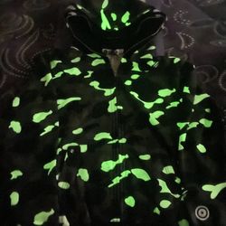 Bape Jacket Zip Up Double Hood 