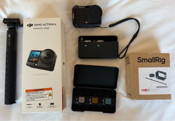 Open Box DJI Osmo Action 6 Enhanced Combo + ND Filters + SmallRig Cage