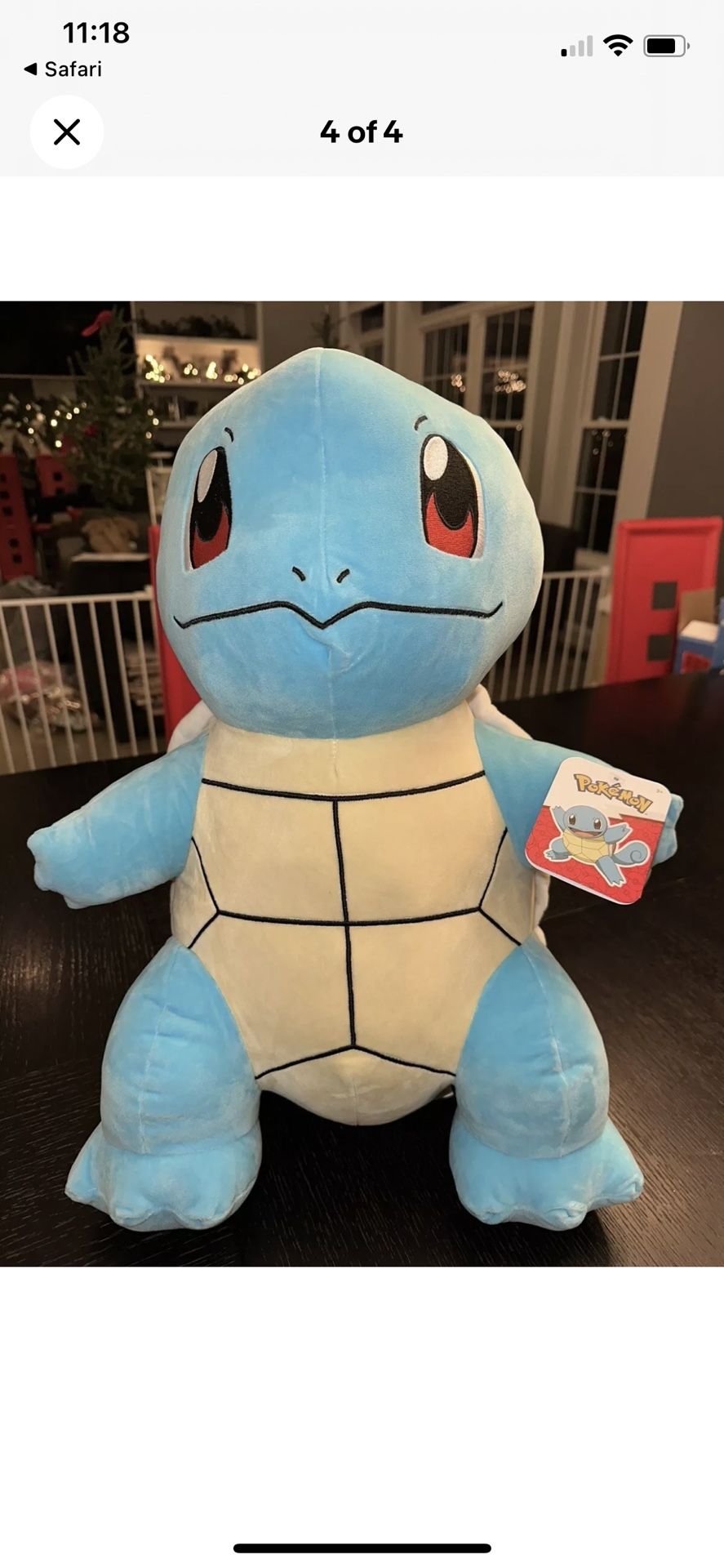 Pokémon Squirtle Plush 24 Inches