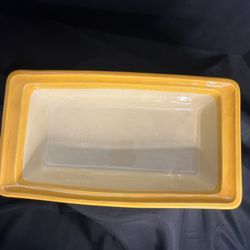 Vintage Large USA Pottery 3344 Loaf Pan
