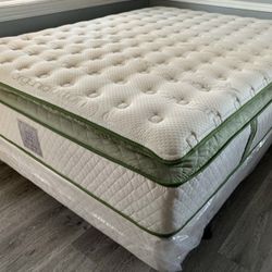 Ck Organic Elite Superior Hybrid Cool Gel Memory Foam Pillow Top 14inch Mattress 