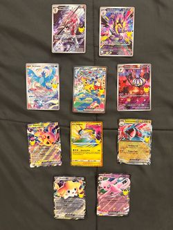Pokemon cards from the 30th anniversary celebration