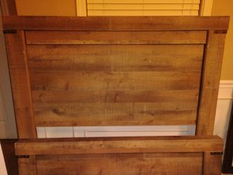 Full-size farmhouse bed frame