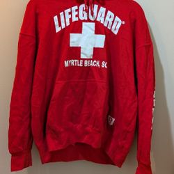 Red Lifeguard Pullover 