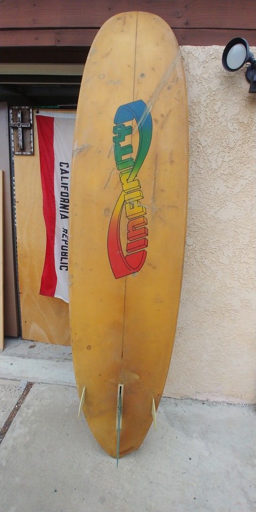 8' *VINTAGE* INFINITY Surfboard Steve Boehne π΄ 1 MILE FROM DOHENY π΄