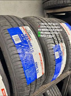 195/60R15 Atlander Set of Tires Installed and Balanced Set de Llantas Nuevas Instaladas y Balanceadas