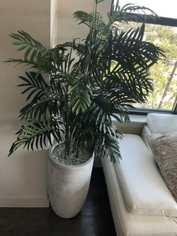 White fake plant