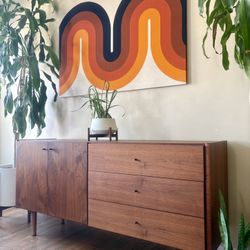 Lovely Vintage Credenza Buffet Table
