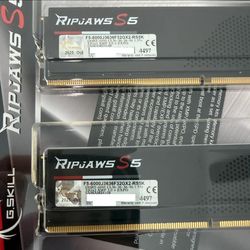 G.SKILL Ripjaws S5 Series 64GB (2 x 32GB) 288-Pin PC RAM DDR5 6000 (PC5 48000) Desktop Memory Model F5- 6000J3636F32GX2-RS5K