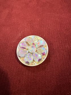 New Dazzling AB Crystal Flower Phone Grip & Stand (3M Adhesive)