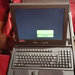 APC S115 1U Rackmount Monitor Keyboard Mouse KVM Console