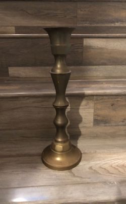 Copper candle holder