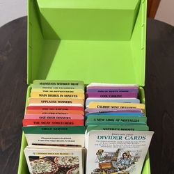 1971 Betty Crocker Lime Green Recipe Holder