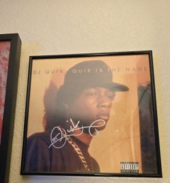 Dj Quick Autographed Framed Tonight Album Mint Condition And Dual Autographed The Games Ist Cd Guaranteed Authentic. 