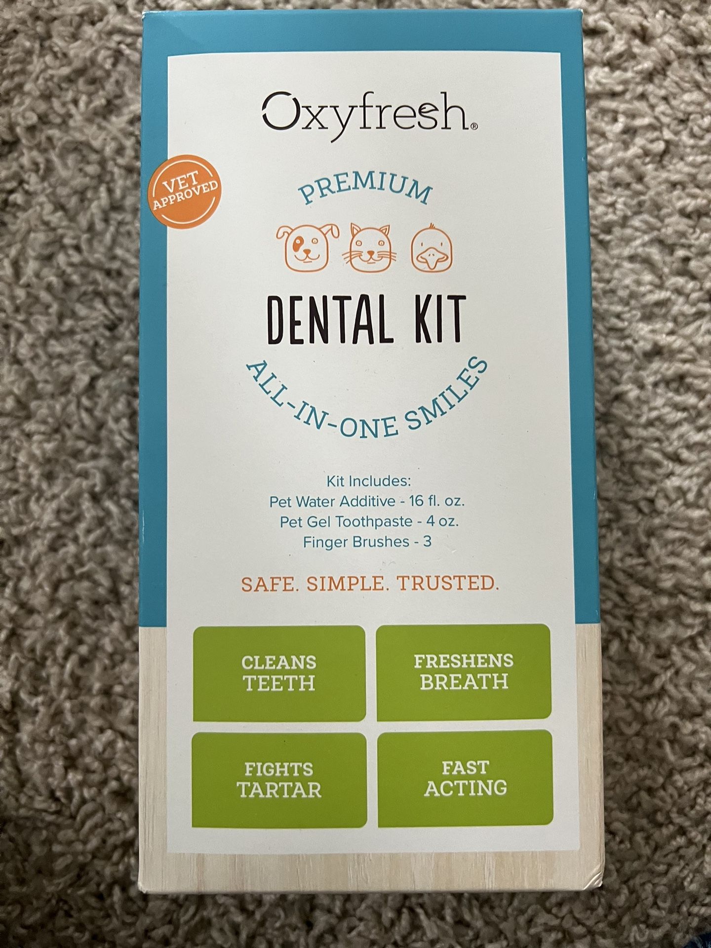 Oxyfresh Dog Dental Kit Brand New!!