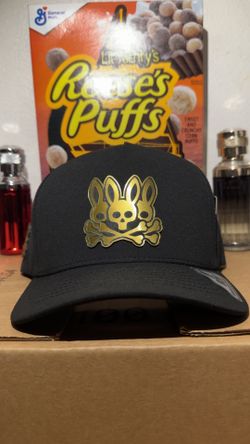 Black & Gold Bunny Hat