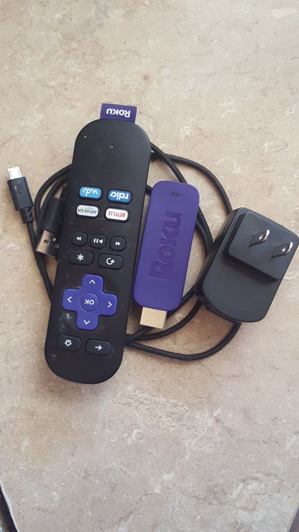 ROKU STICK w/Charger, Cable & Remote for Sale in Phoenix, AZ OfferUp