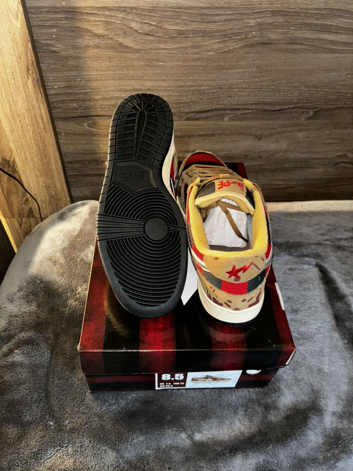FREDDY カモフラージュ ダンスシューズ Freddy Krueger Dunk Style Bapes - Athletic shoes & Sneakers