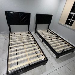 NEW BED FRAME TWIN SIZE WITH BOX SPRING 