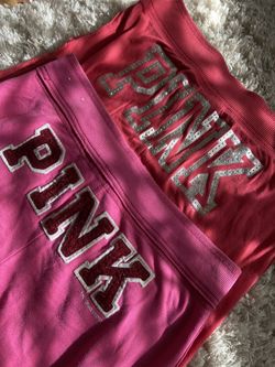 Y2K PINK VICTORIA SECRET BOOTY LABELED RHINESTONE 2000S SWEATS!!💕💓