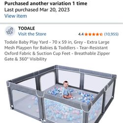 Baby/toddler playpen