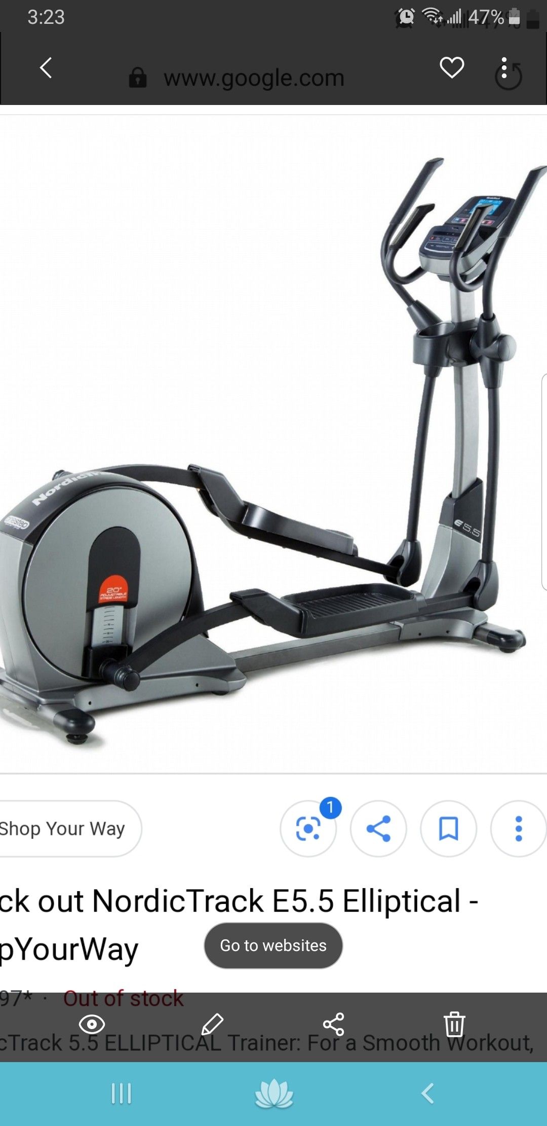 NordicTrack E5.5 Elliptical