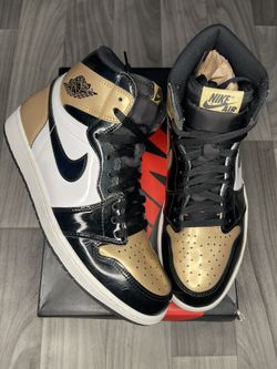Gold Toe Jordan 1s