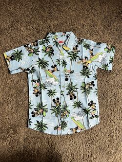 Disney Mickey Mouse Boys 5/6 Hawaiian Shirt