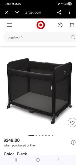 Bugaboo Stardust Portable Travel Playard - Black: Carrying Bag, Folds for Easy Transport, Infant Napper