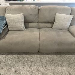 Ashley Furniture Gray Reclining Couch & Loveseat
