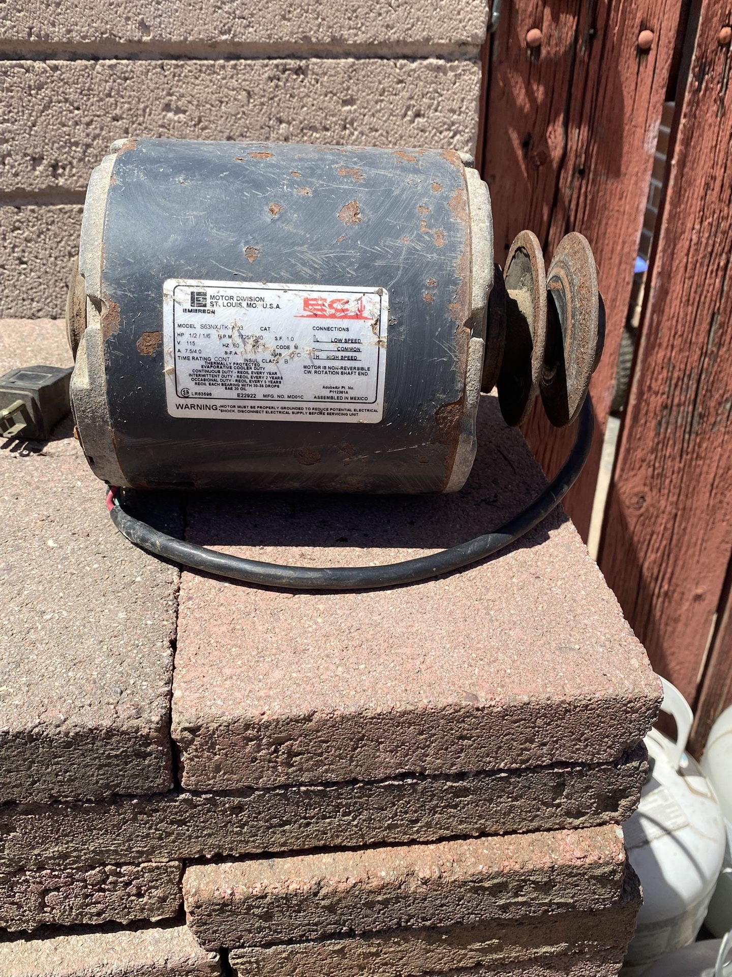 Weq 1/2 Swamp Cooler Motor