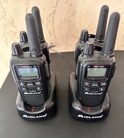 4 Midland LXT600VP3 FRS Two-Way Radios,