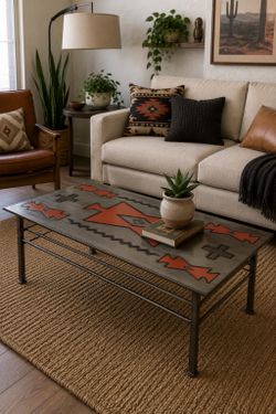steel custom-made coffee table