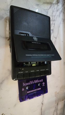 Portable RECORDER AND Cassette Player With KAYNE WEST GRADUATION TAPE SIDE A & B