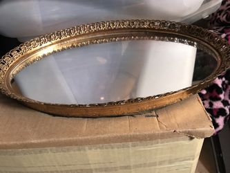 Antique mirror or tray display