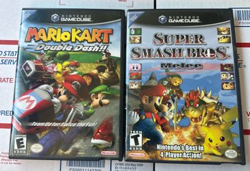 Mario Kart Double Dash & Super Smash Bros Melee☆Nintendo GameCube Both Play 100%